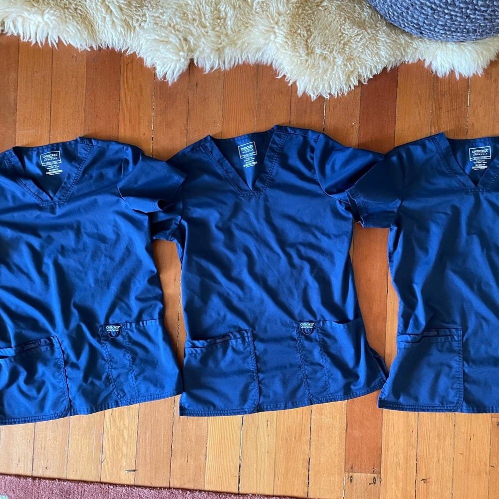 Cherokee Workwear Revolution Scrub Top Lot XS
